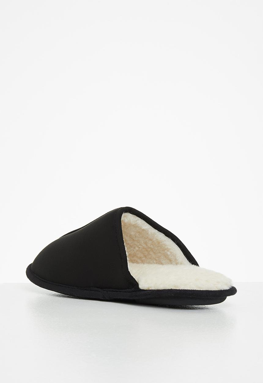 Hush Puppies - Martin microfibre slipper - black