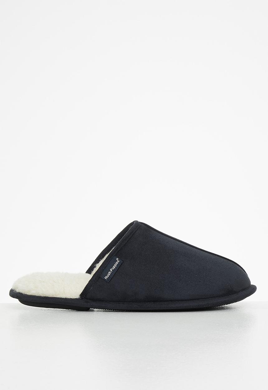Hush Puppies - Martin microfibre slipper - navy