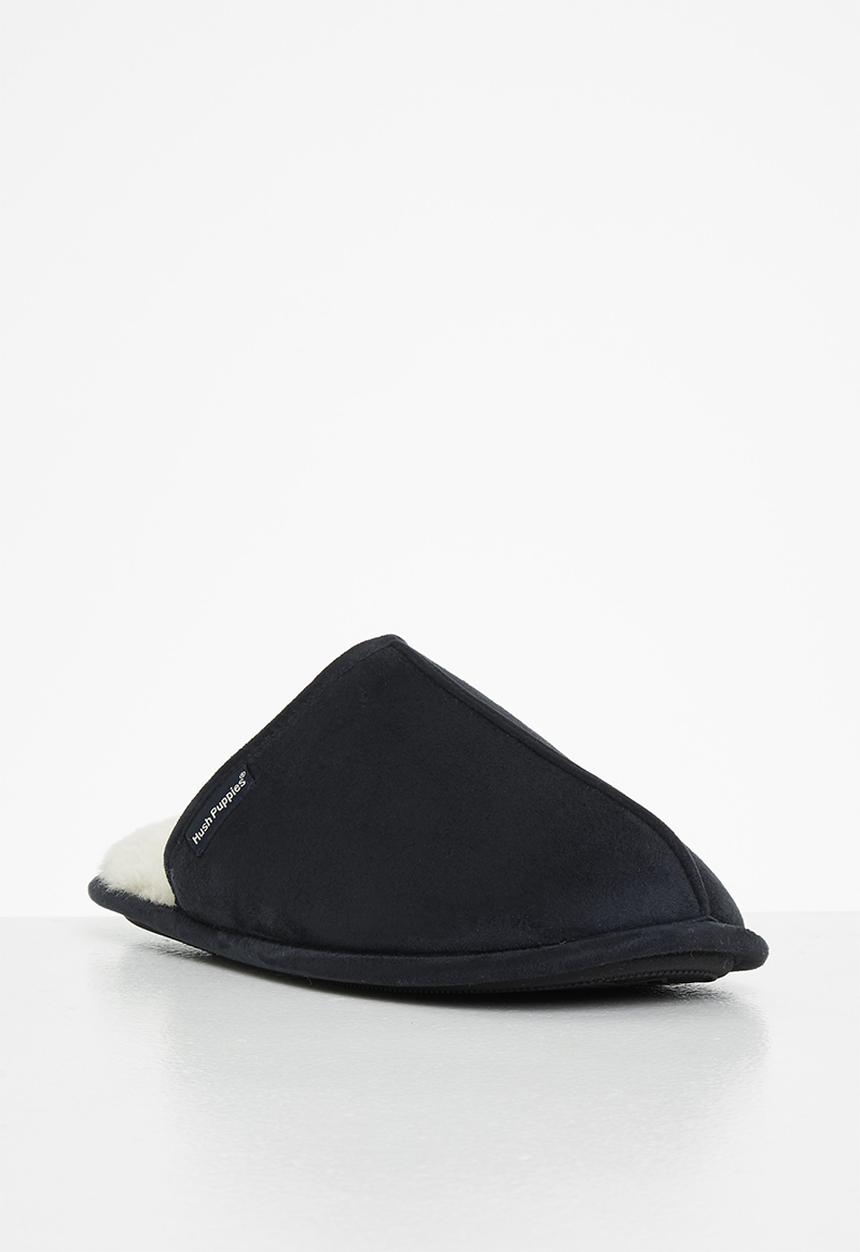Hush Puppies - Martin microfibre slipper - navy