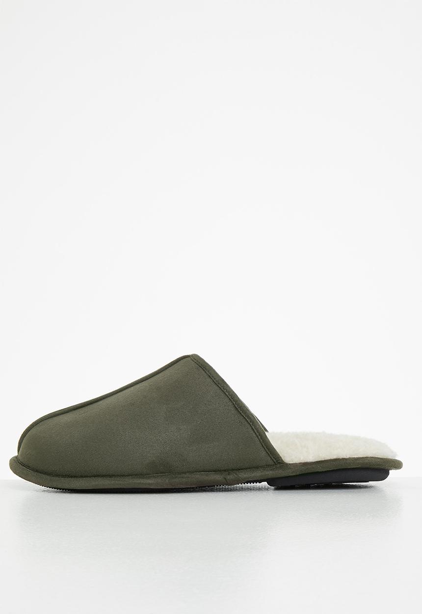 Hush Puppies - Martin microfibre slipper - dark green