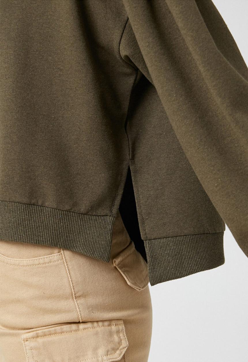 Koton - Stand neck sweatshirt - dark genuine