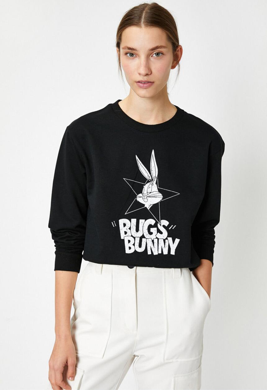 Koton - Bugs bunny sweatshirt - black