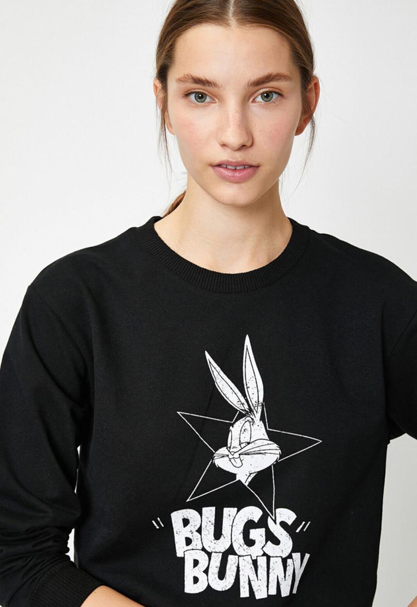 Koton - Bugs bunny sweatshirt - black