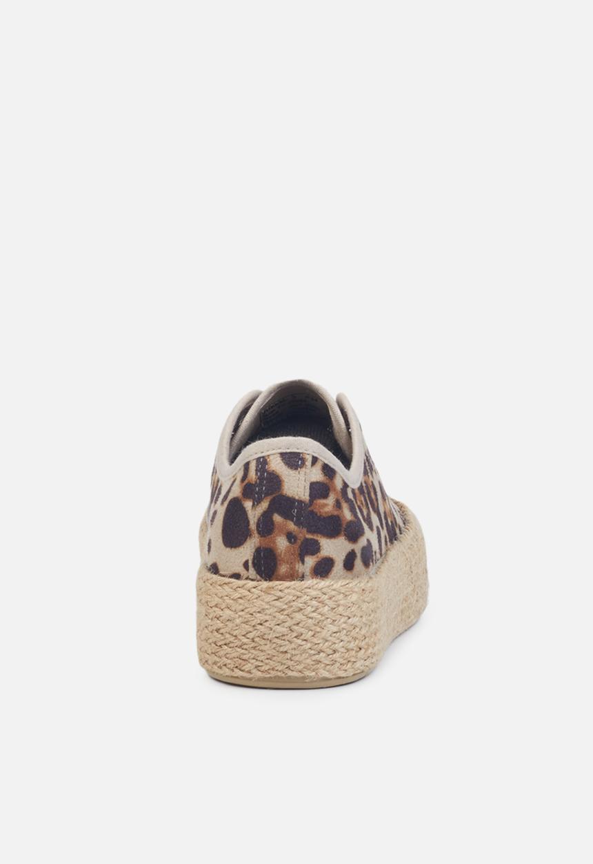 Miss Black - Quebec3 espadrille flatform sneaker - ivory