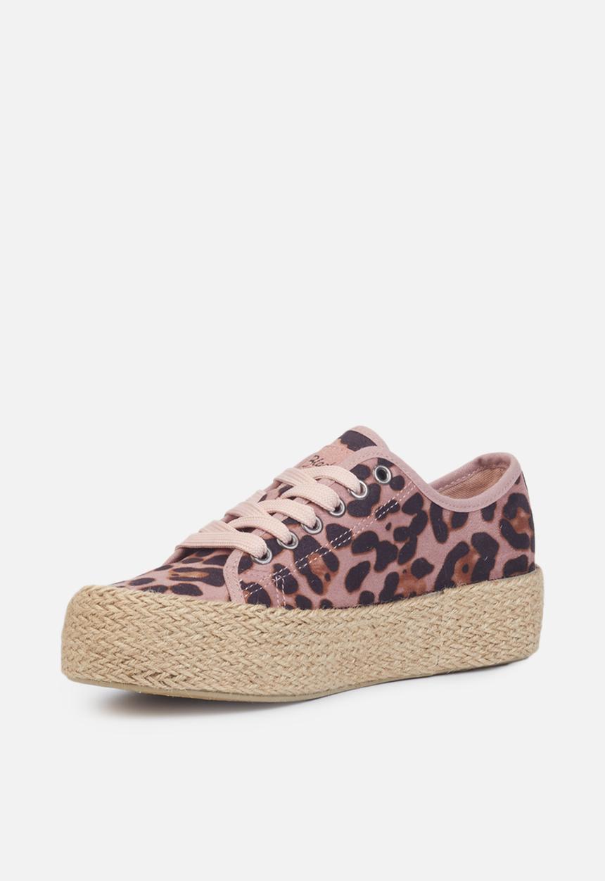 Miss Black - Quebec3 espadrille flatform sneaker - pink