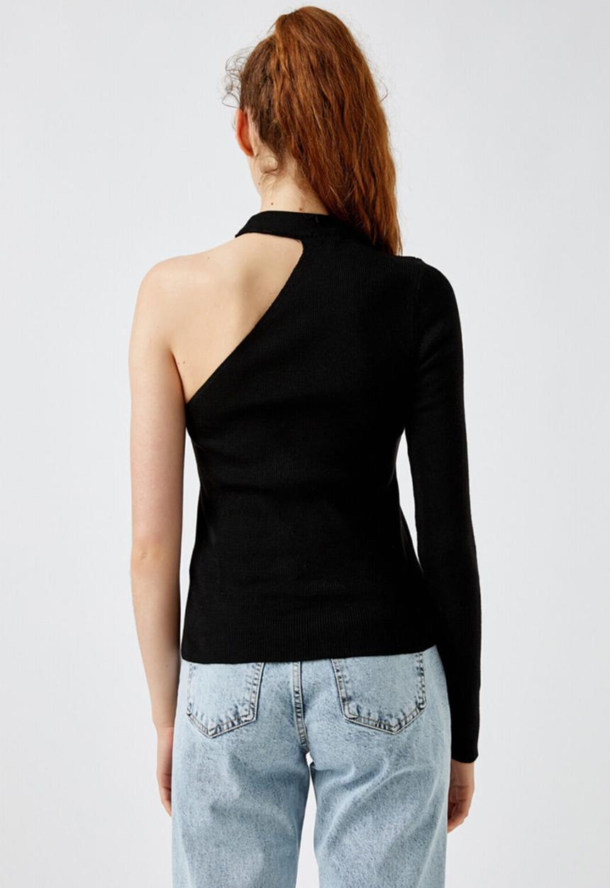 Koton - Single sleeve sweater - black