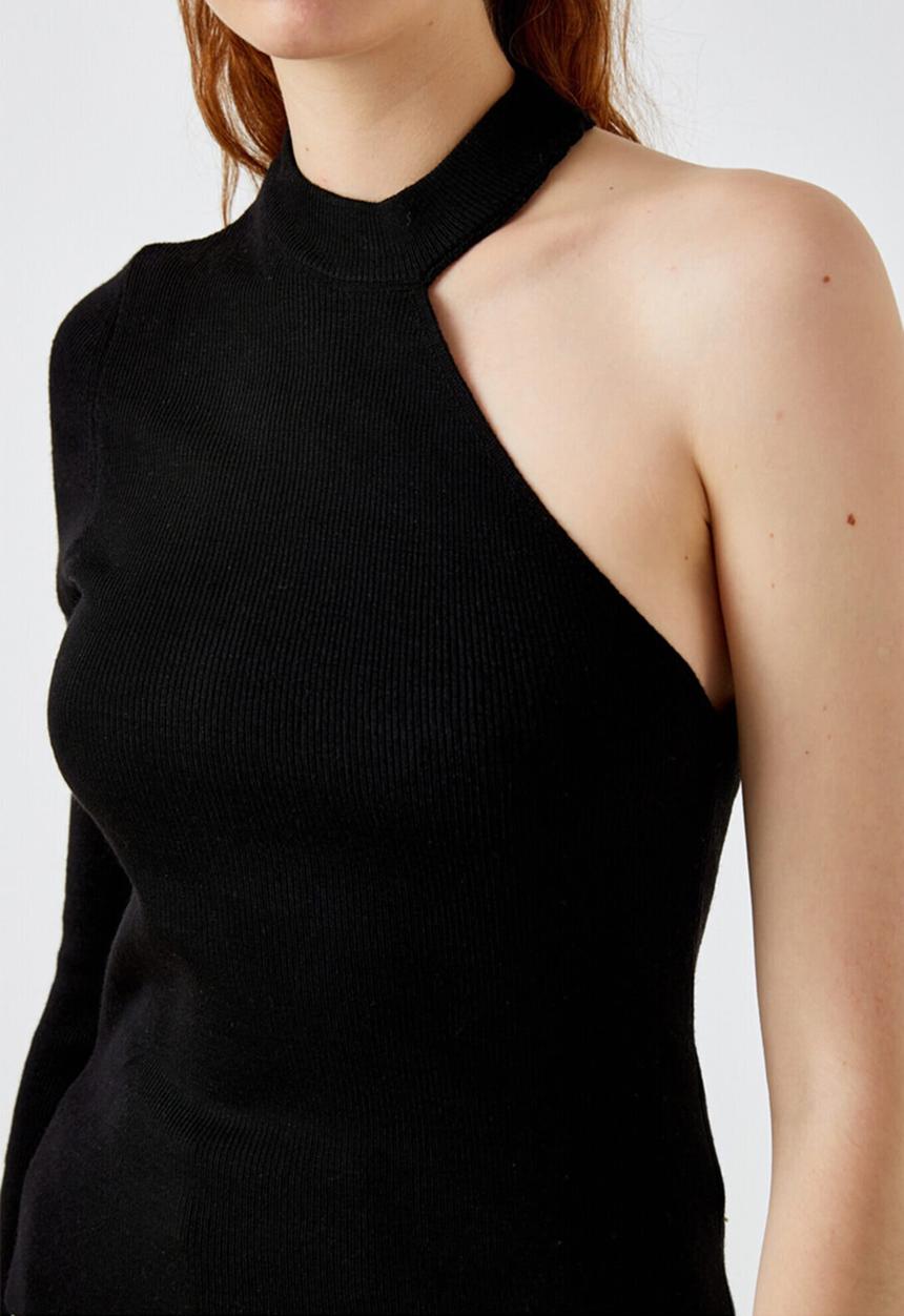 Koton - Single sleeve sweater - black