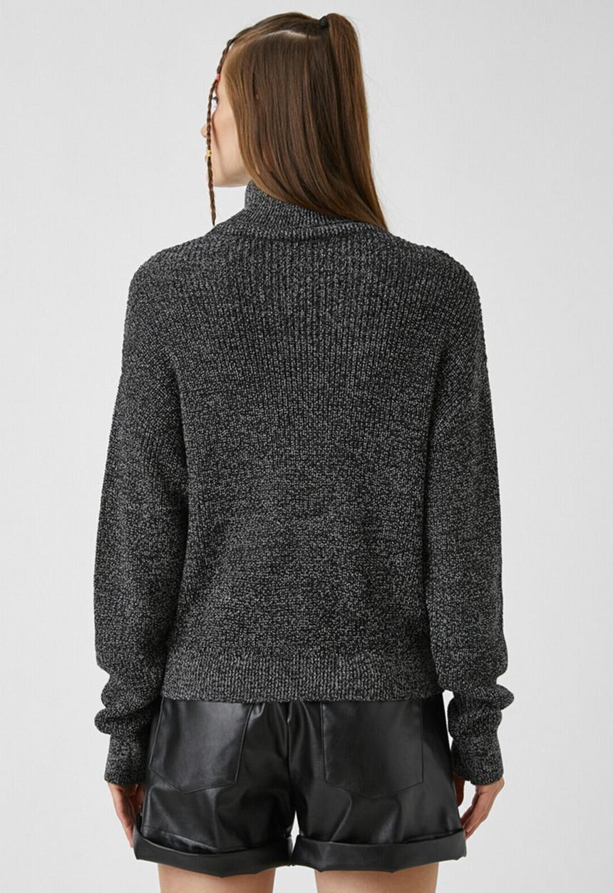 Koton - Turtle neck sweater long sleeve - anthracite 