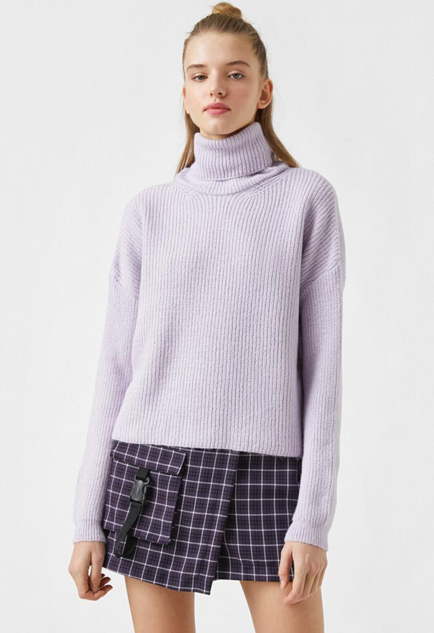 Koton - High rise sweater - lilac