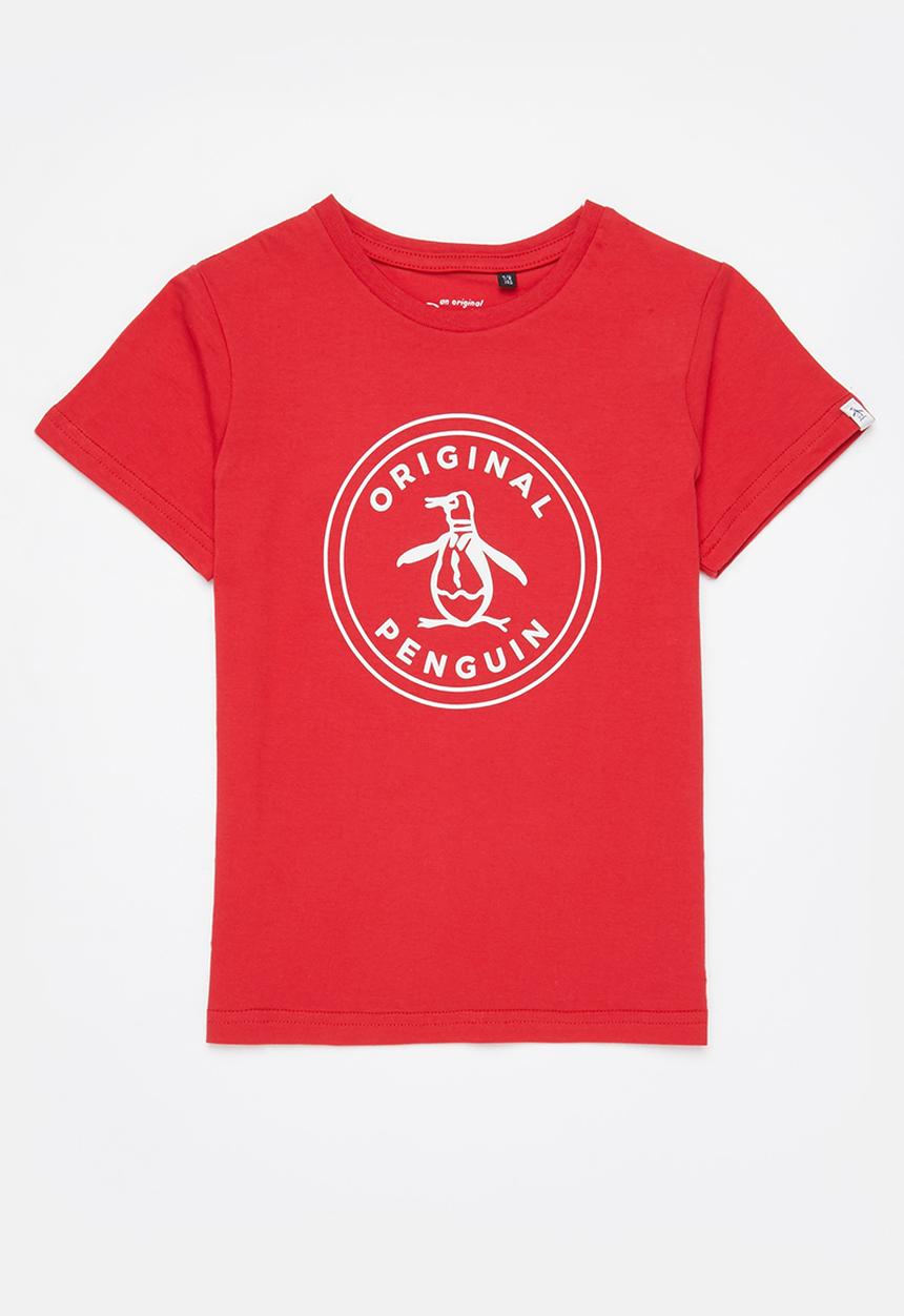 Original Penguin - Logo stamp - red ochre