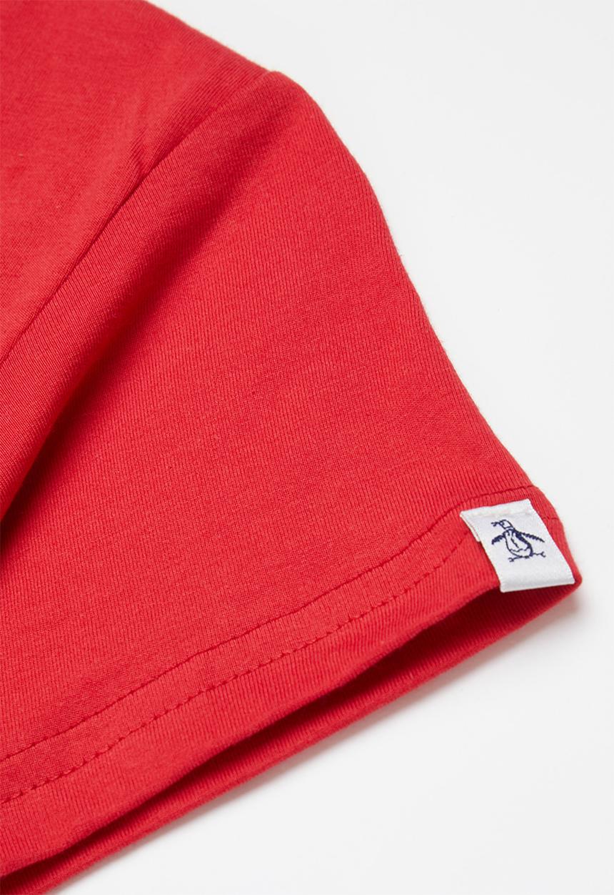 Original Penguin - Logo stamp - red ochre