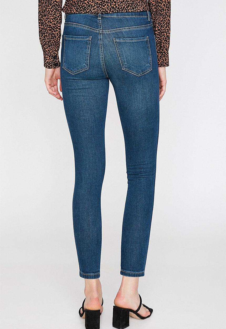 Koton - Slim high rise jeans - mid indigo
