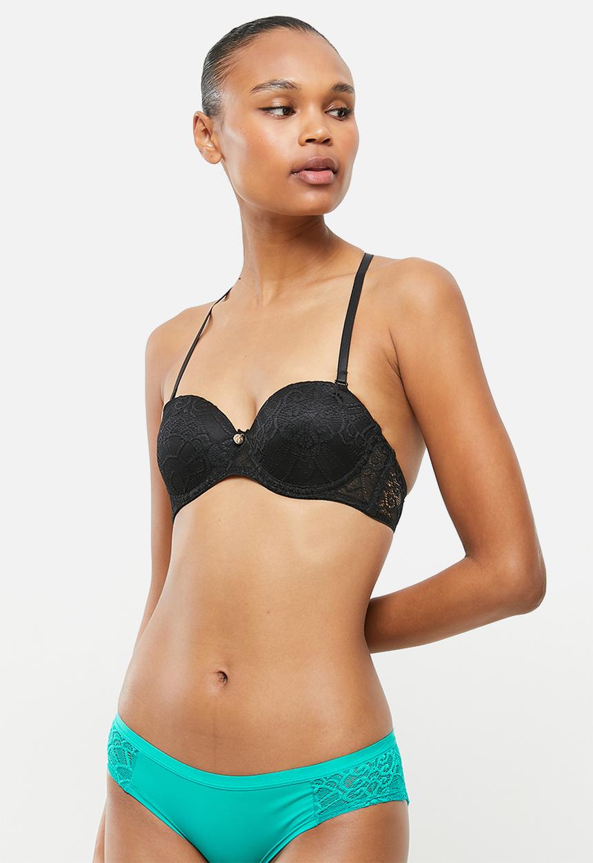 KANGOL - 2 pack mutliway bra - aqua marine & black