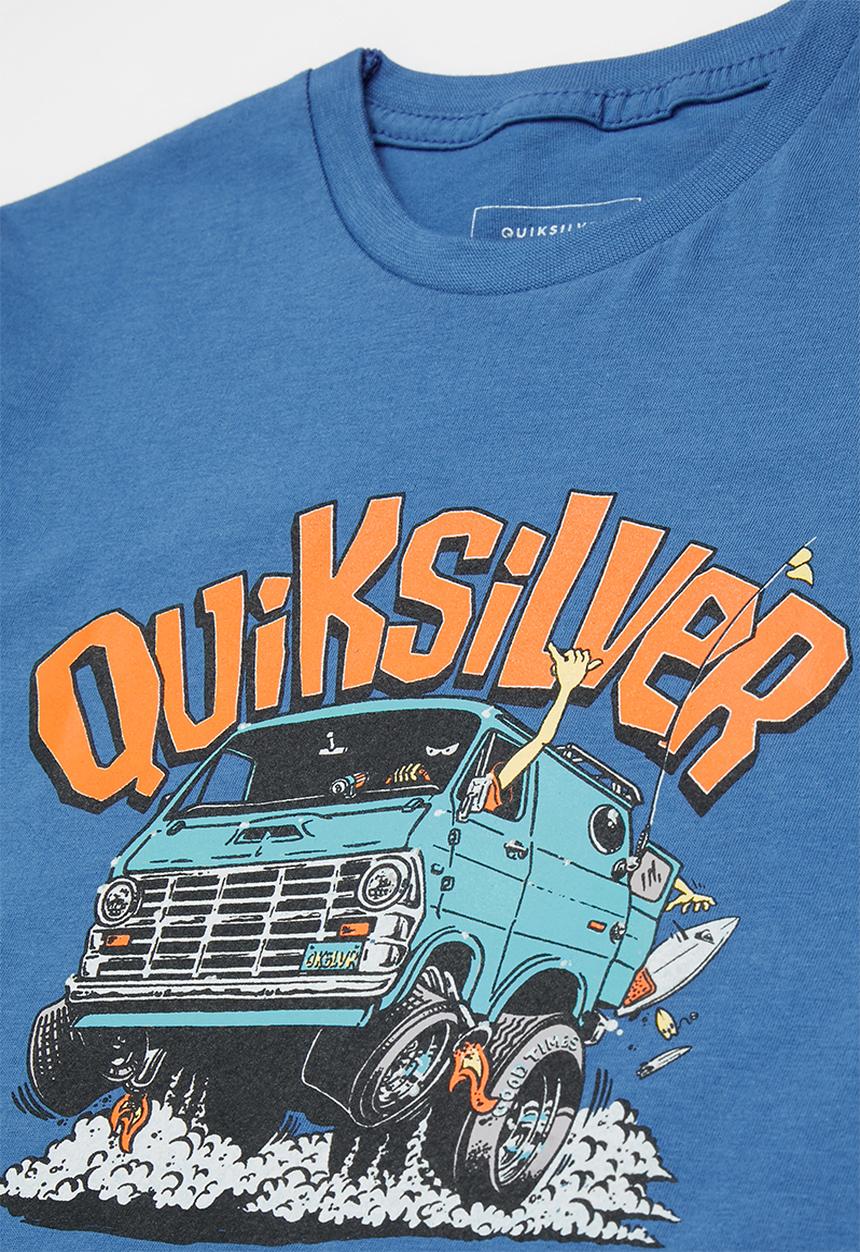 Quiksilver - Rushing back short sleeve boy - blue