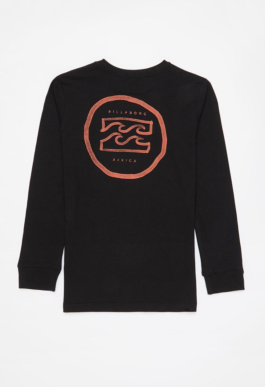 Billabong  - Boys africa watermark long sleeve tee - black
