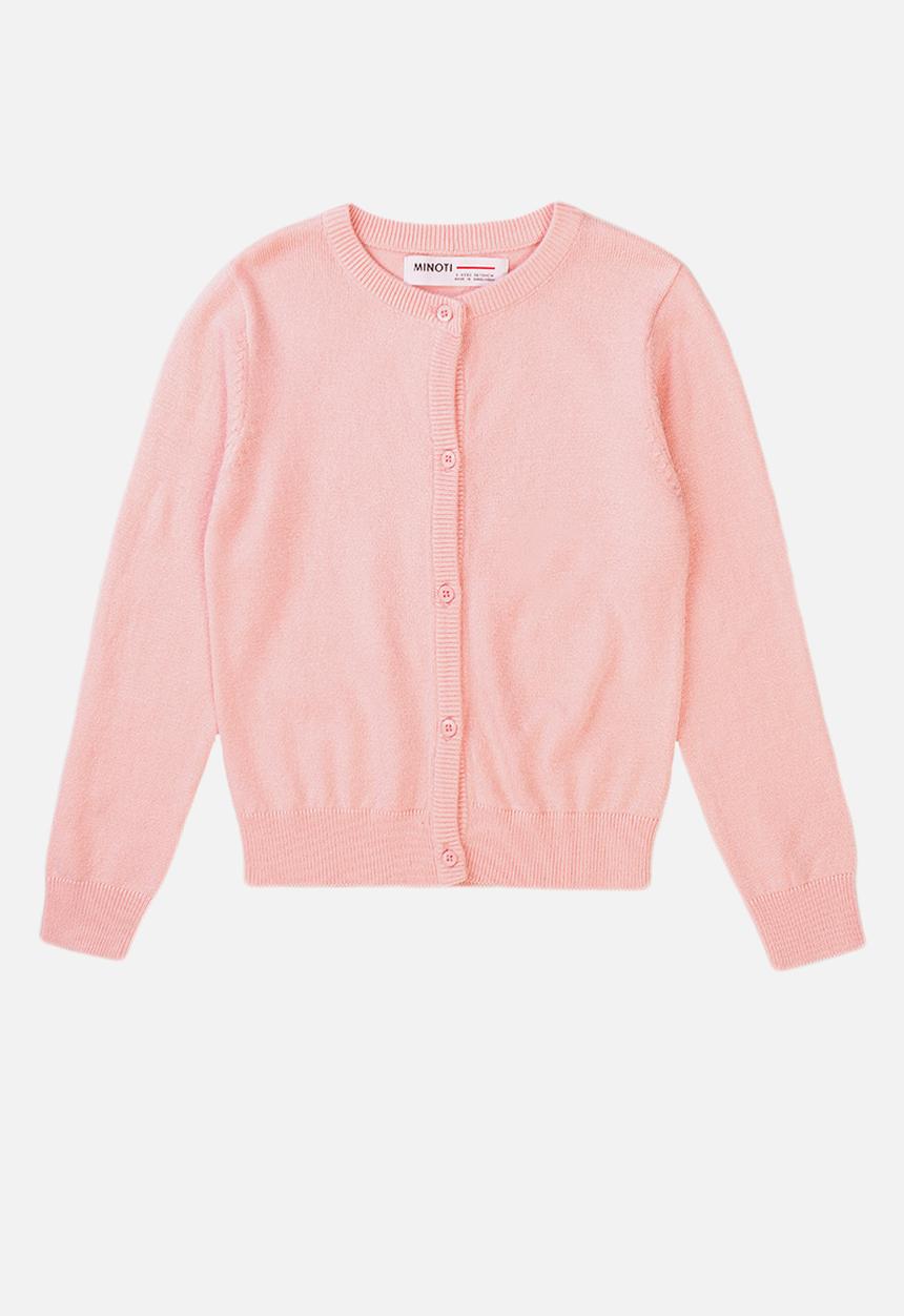 MINOTI - Blush basic knitted cardigan - pink 