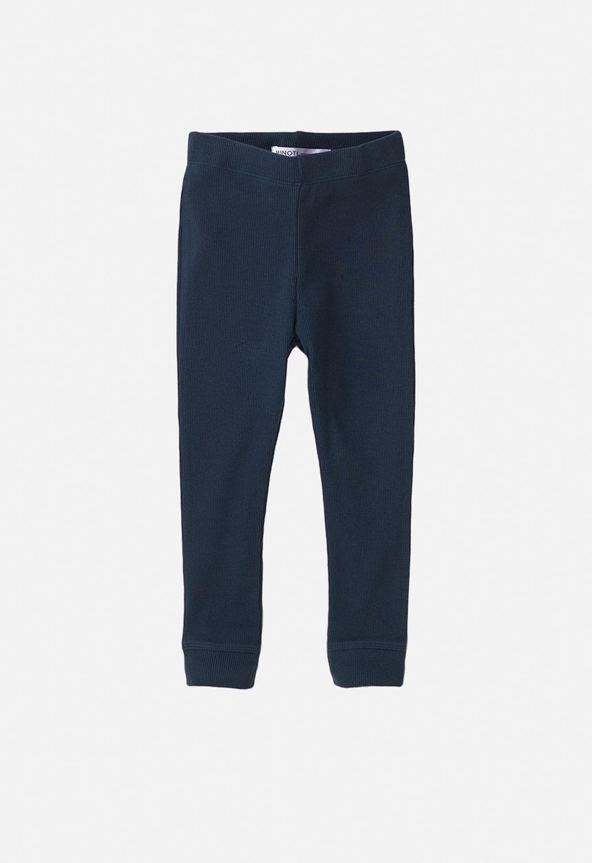 MINOTI - Navy basic ribbed legging - navy 