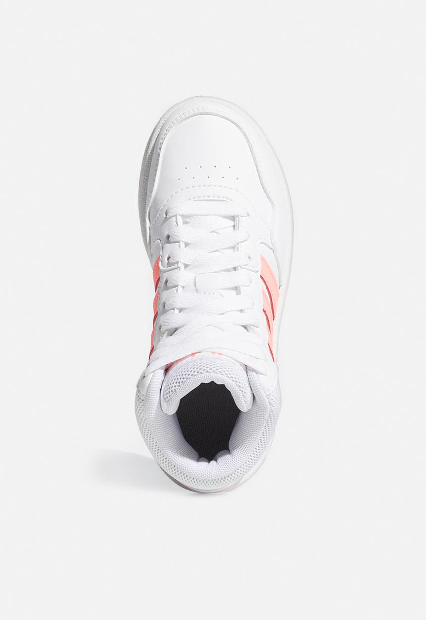 adidas Originals - Hoops mid 3.0 k - ftwr white/acid red/sky rush