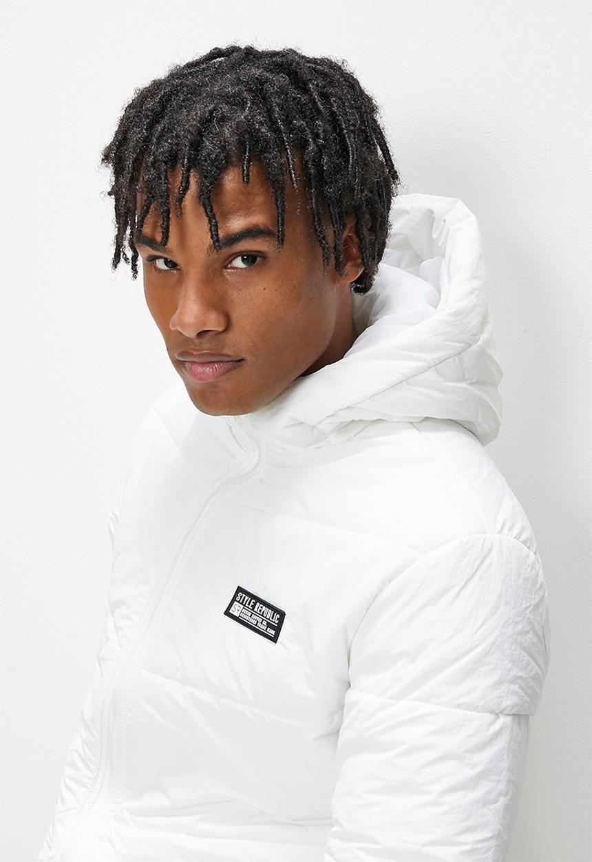 STYLE REPUBLIC - Heavyweight hooded puffer jacket - white