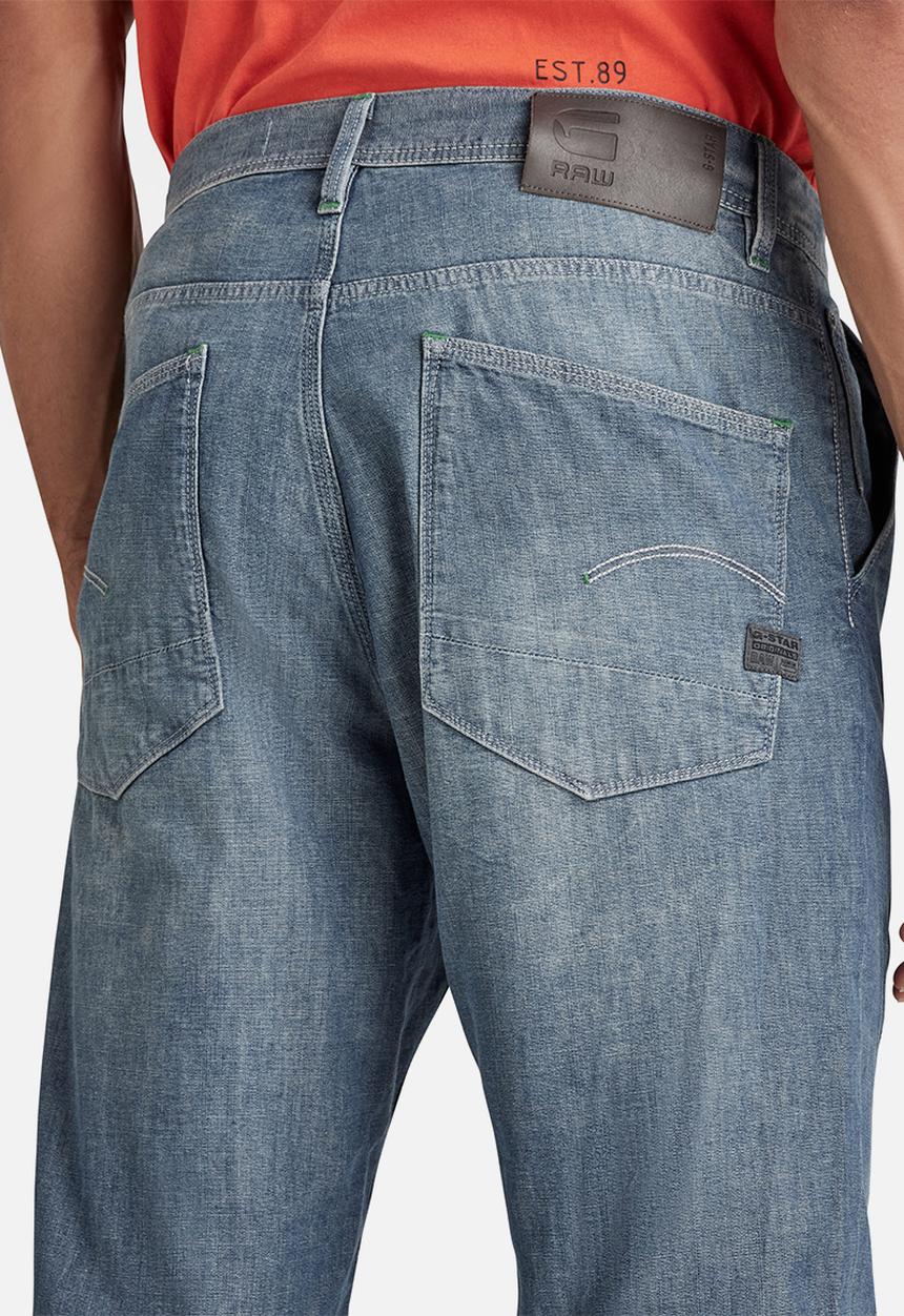 G-STAR - Grip 3d relaxed tapered - antic faded aegean blue tech restored