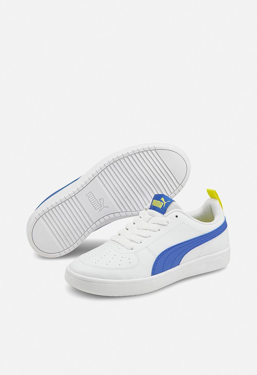 PUMA - Puma rickie jr - puma white-dazzling blue-nrgy yellow