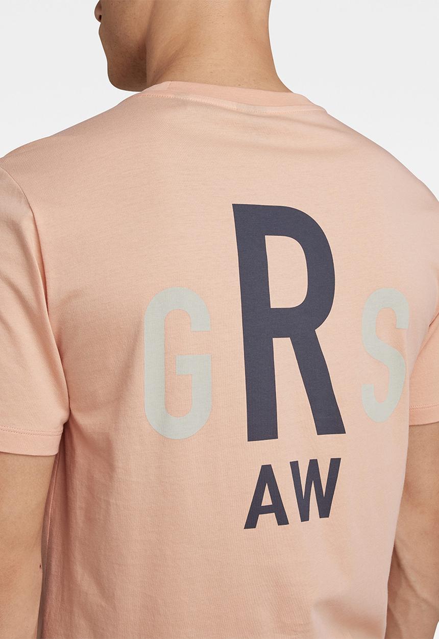 G-STAR - Lash back gr r t - peach nougat