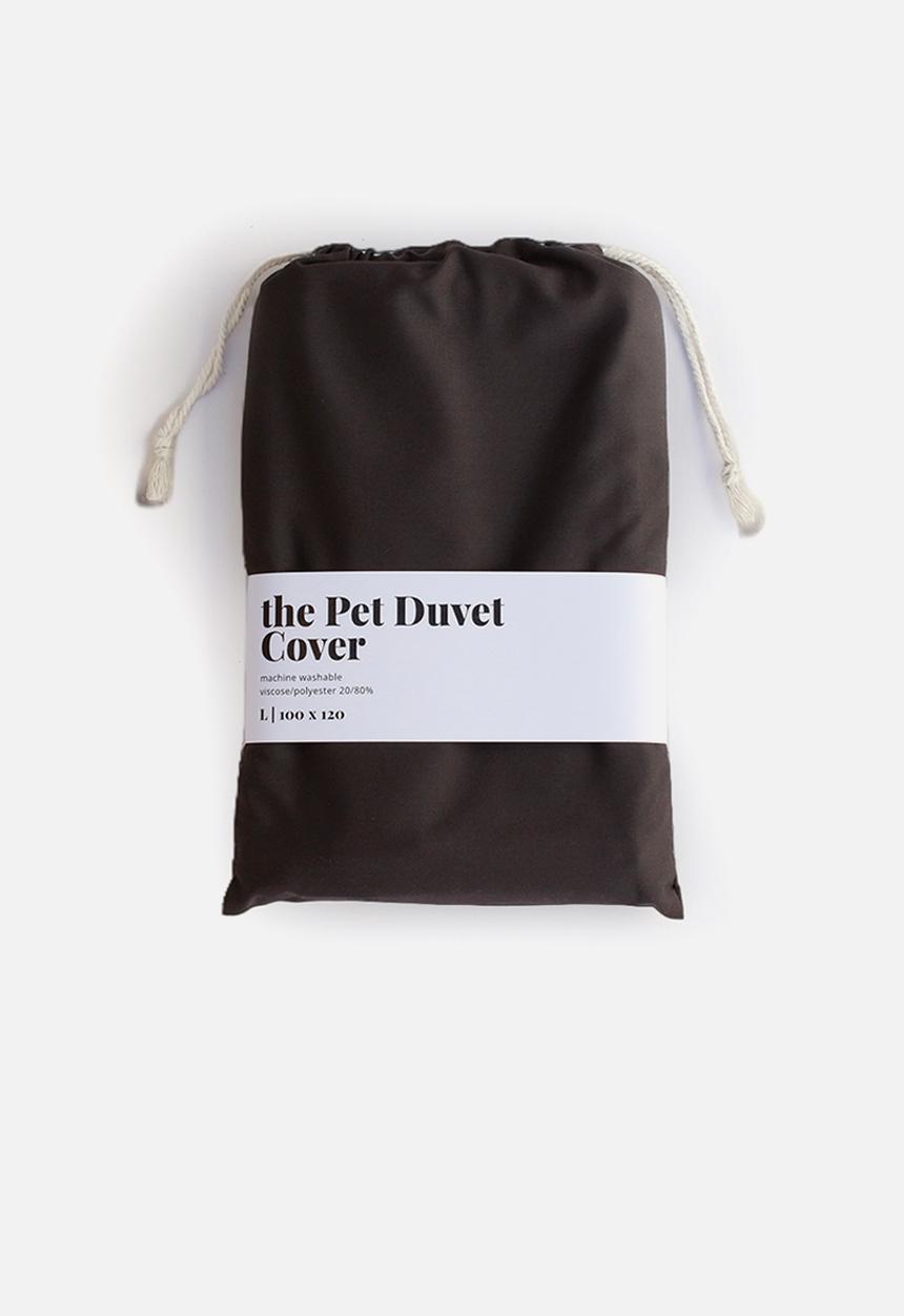 Houndstooth - Pet duvet cover - dark grey