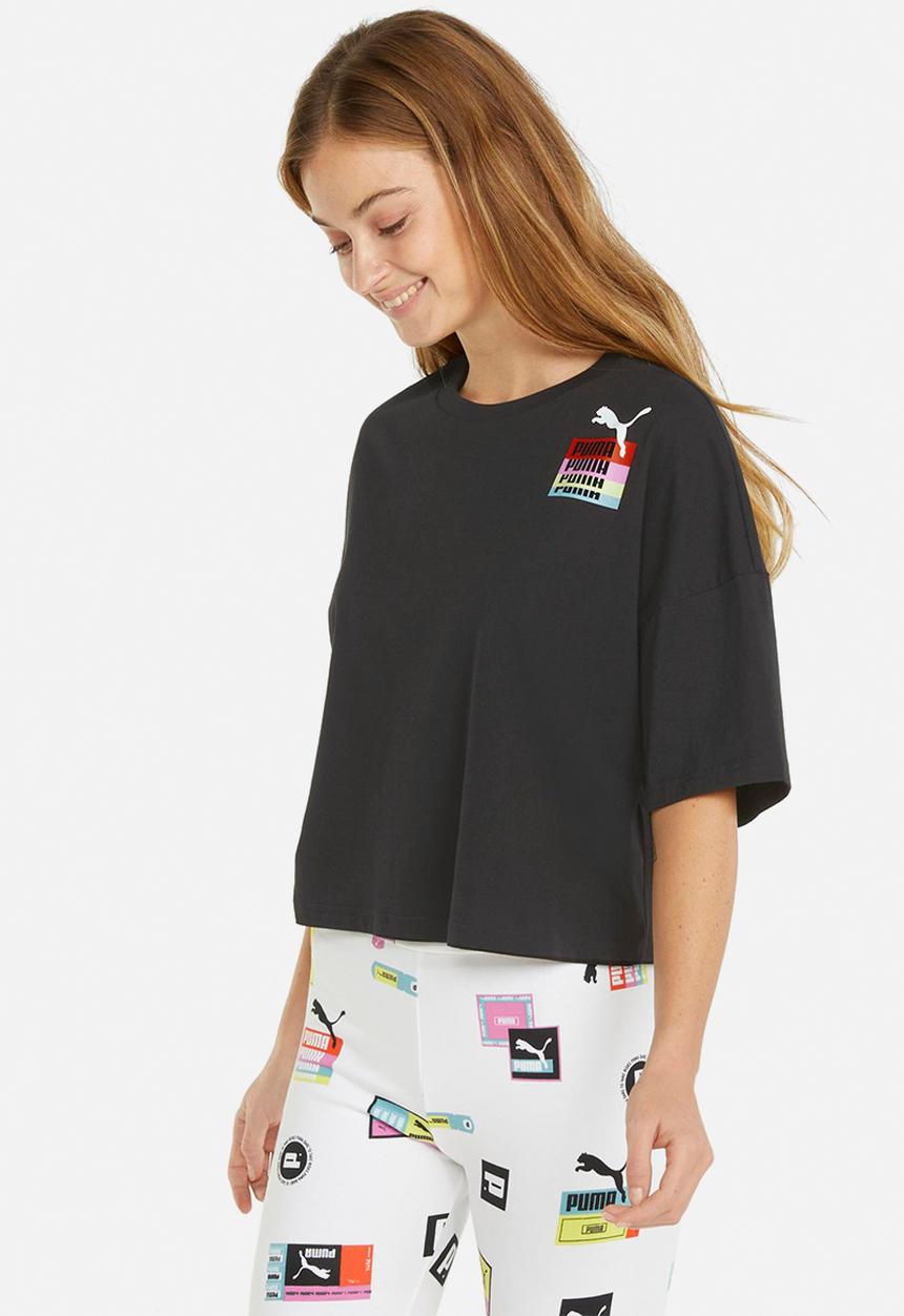PUMA - Love oversized tee - black