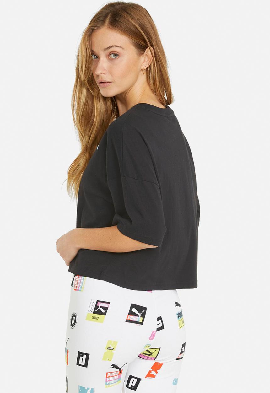 PUMA - Love oversized tee - black