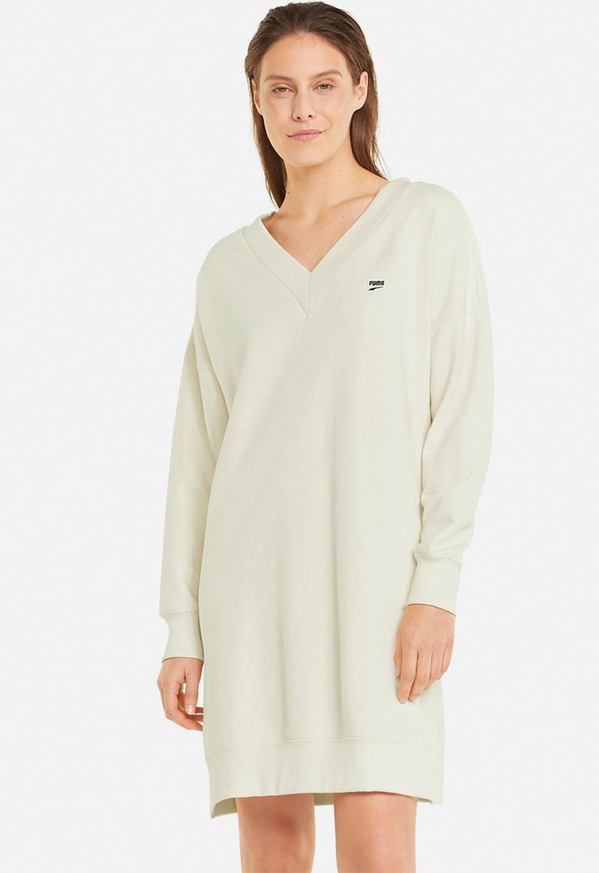 PUMA - Downton V-neck dress - white