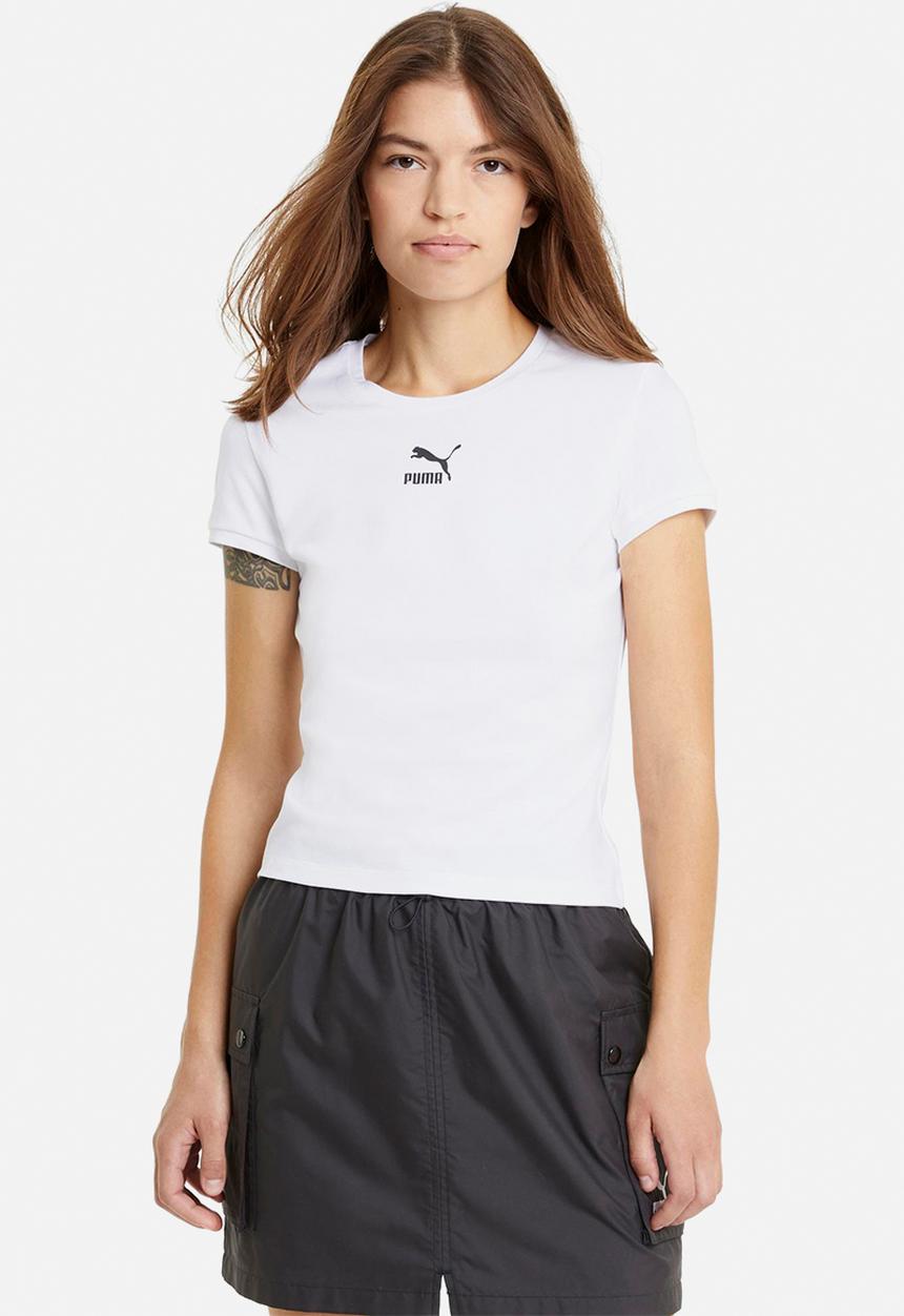 PUMA - Classic fitted tee - puma white