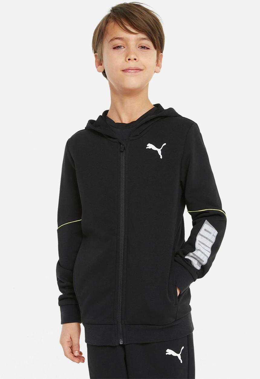 PUMA - Active sports full-zip hoodie tr b - puma black