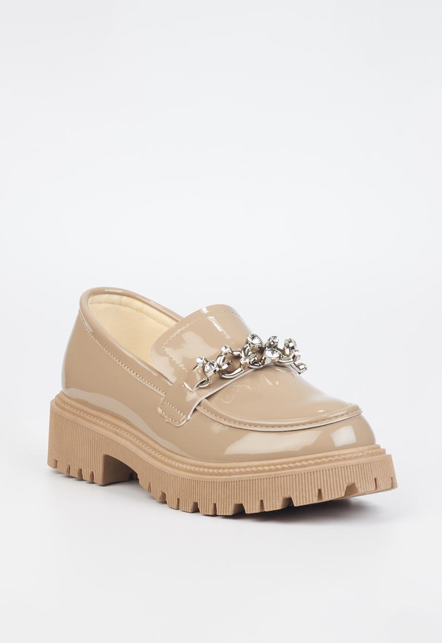 Miss Black - Chainz1 lug sole loafer - neutral