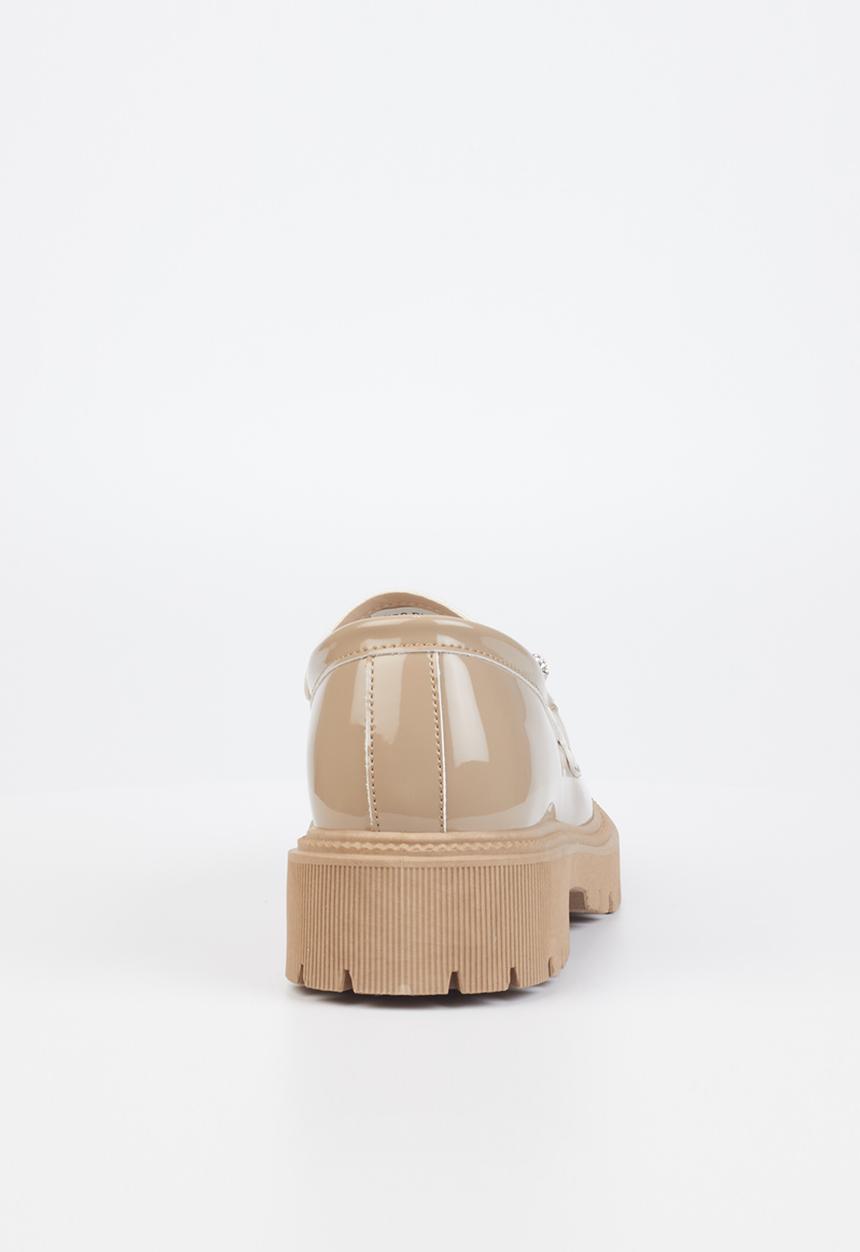 Miss Black - Chainz1 lug sole loafer - neutral