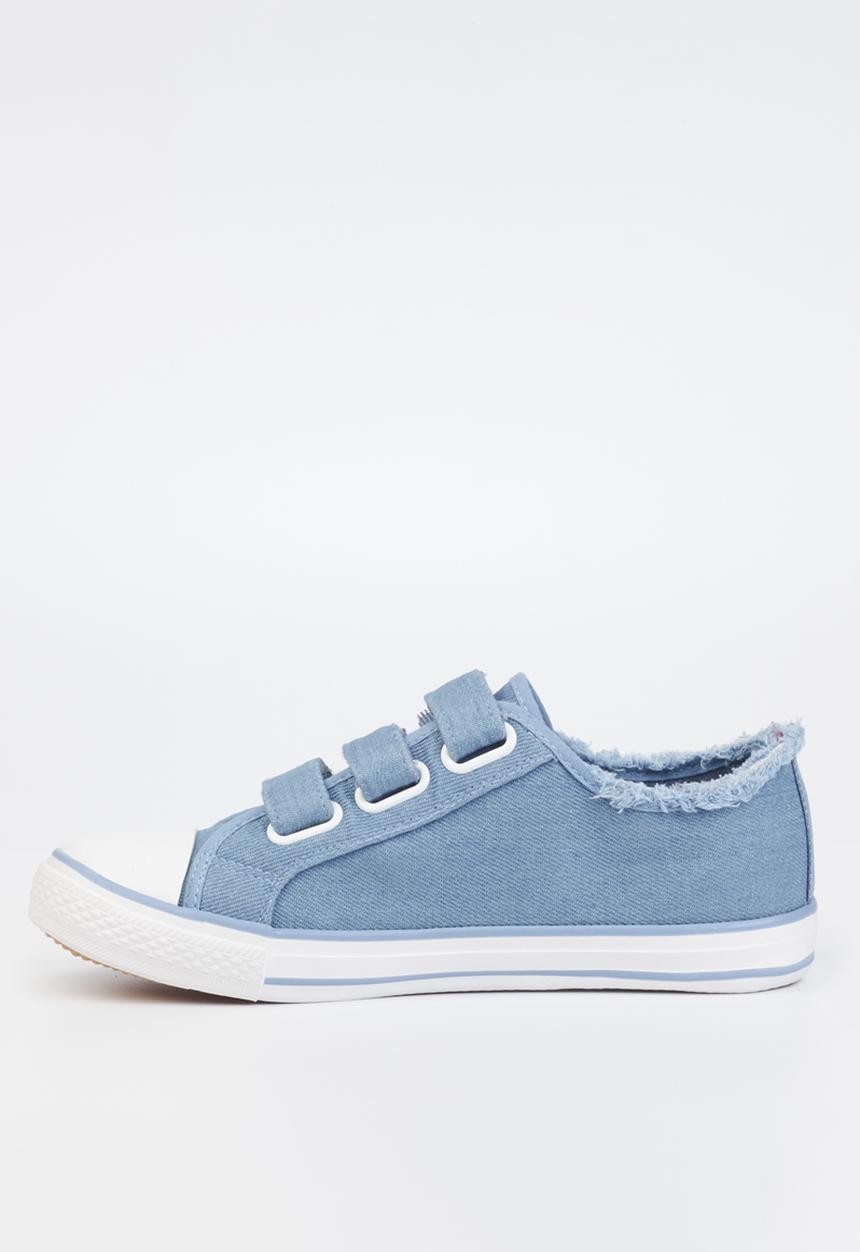 Miss Black - Jean2 velcro sneaker - blue