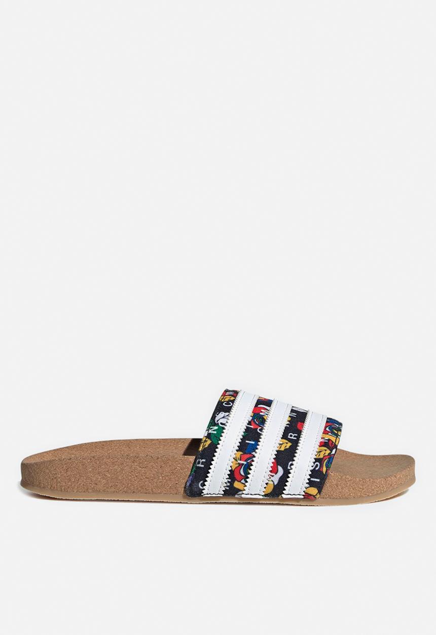 adidas Originals - Adilette w rich mnisi - core black/white