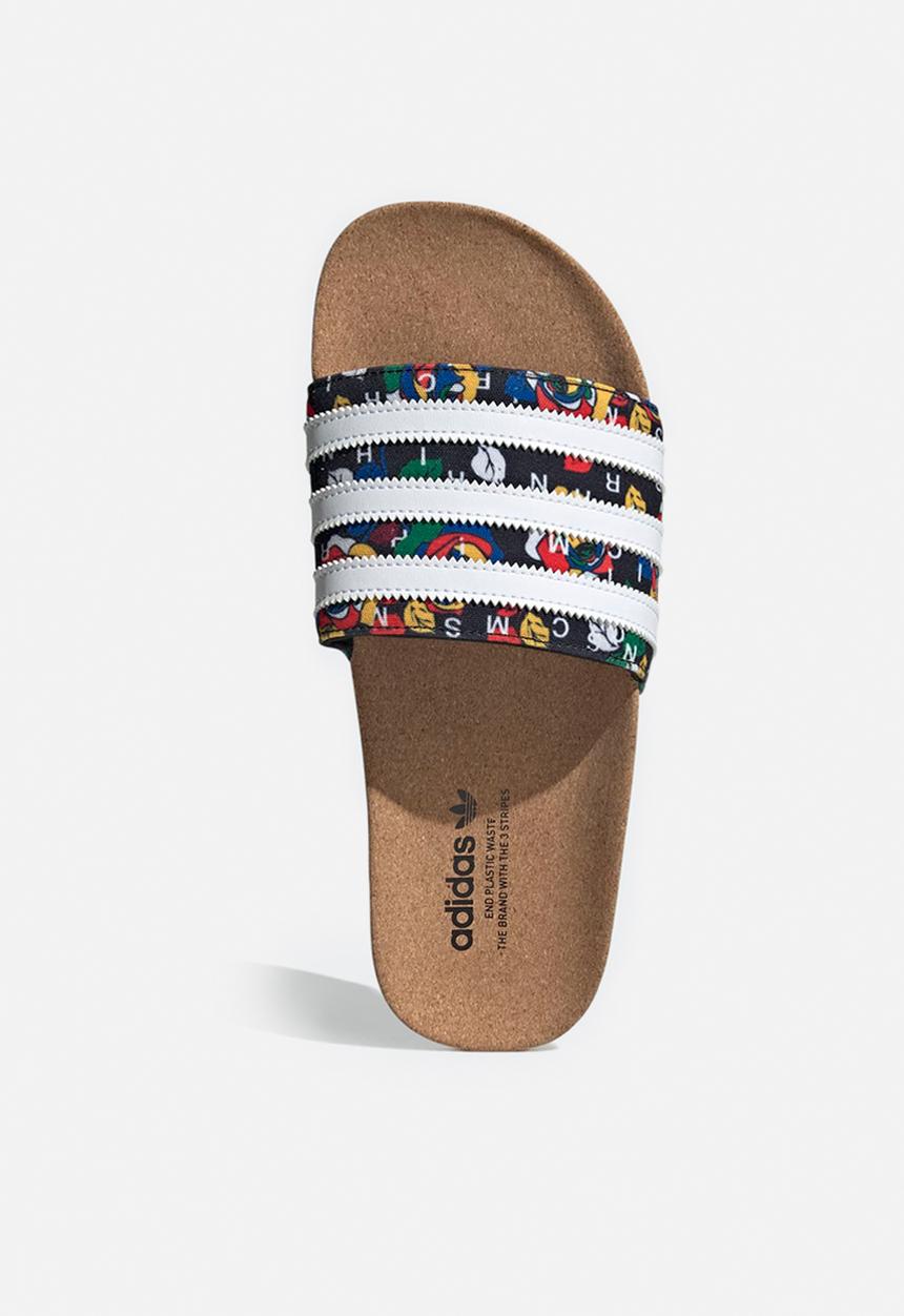 adidas Originals - Adilette w rich mnisi - core black/white