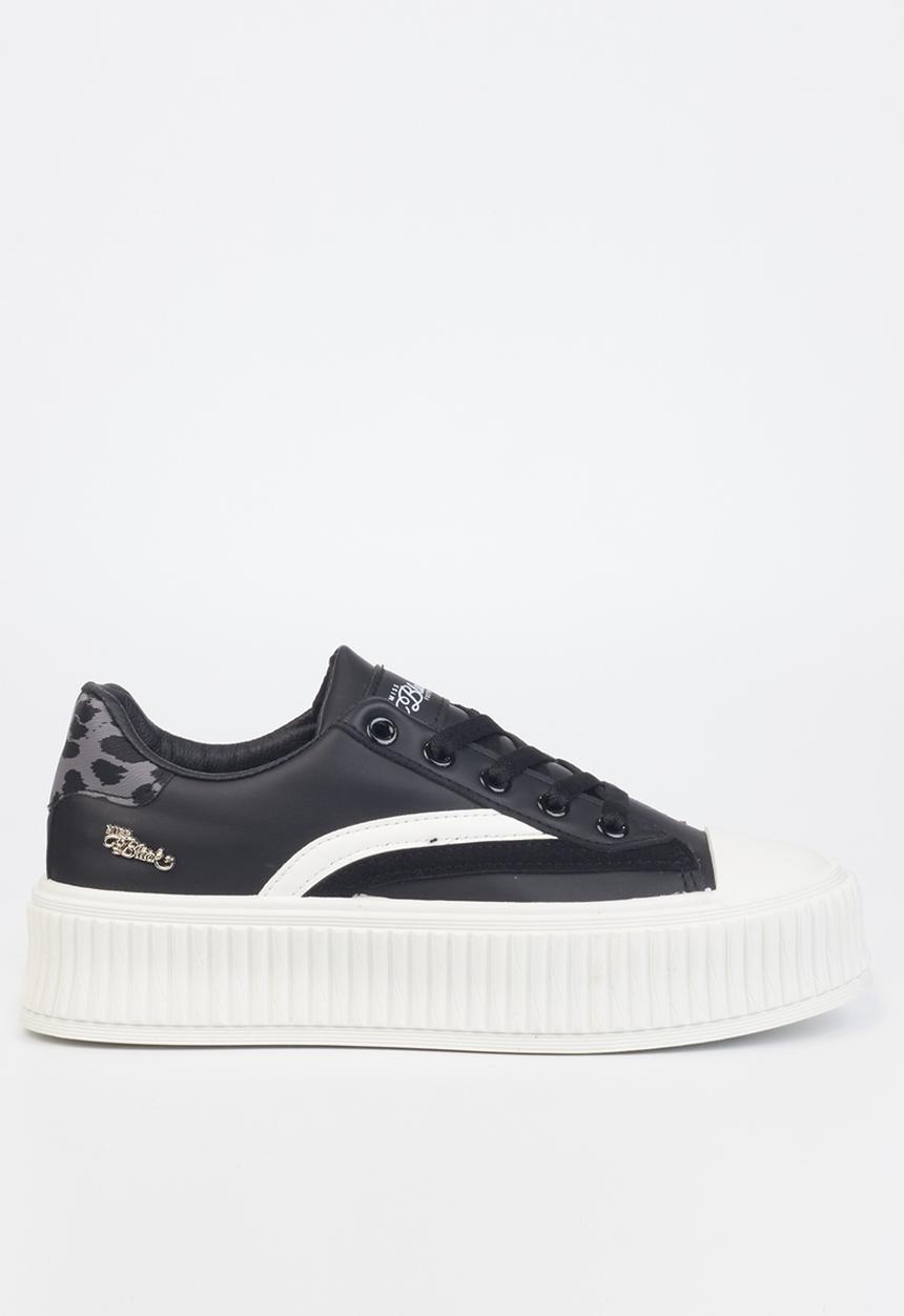 Miss Black - Trio6 flatform sneaker - black