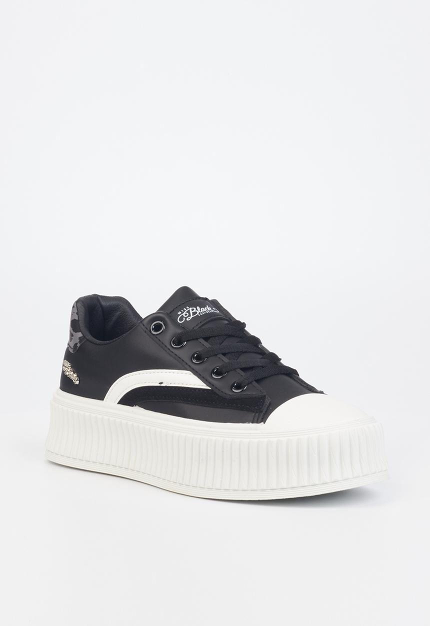 Miss Black - Trio6 flatform sneaker - black