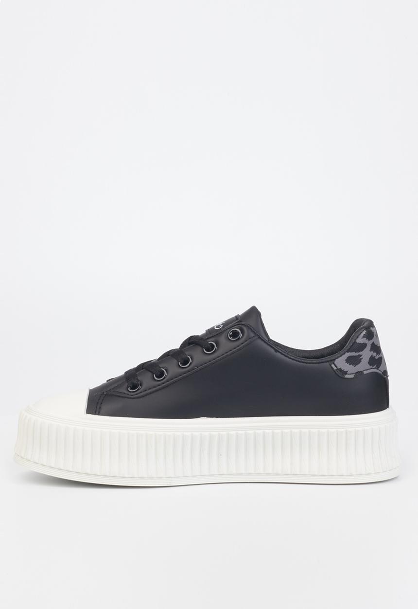 Miss Black - Trio6 flatform sneaker - black