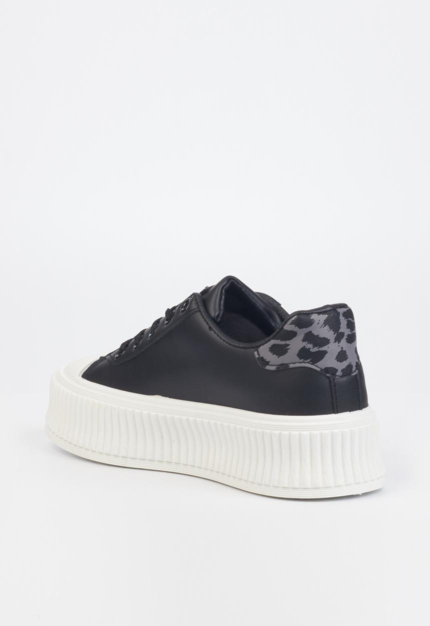 Miss Black - Trio6 flatform sneaker - black