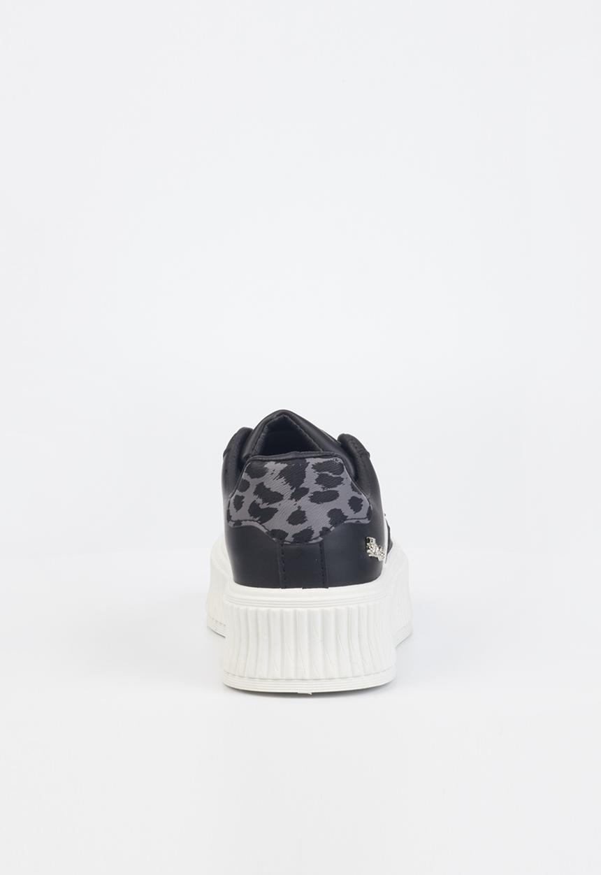 Miss Black - Trio6 flatform sneaker - black