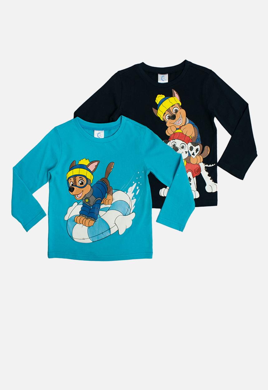 Character Group - 2-Pack long tees - blue & navy
