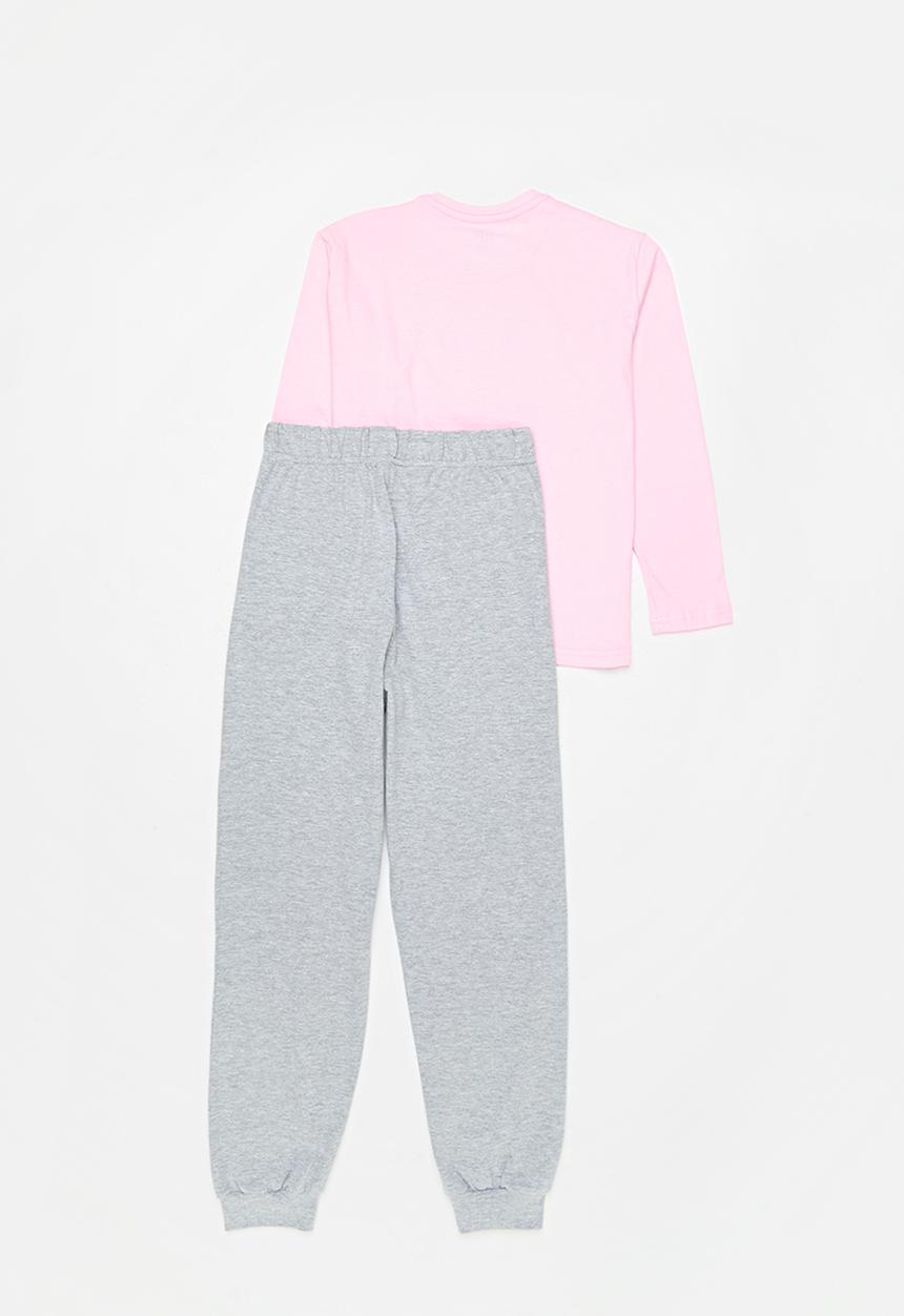 Rebel Republic - Pj set - pink & grey