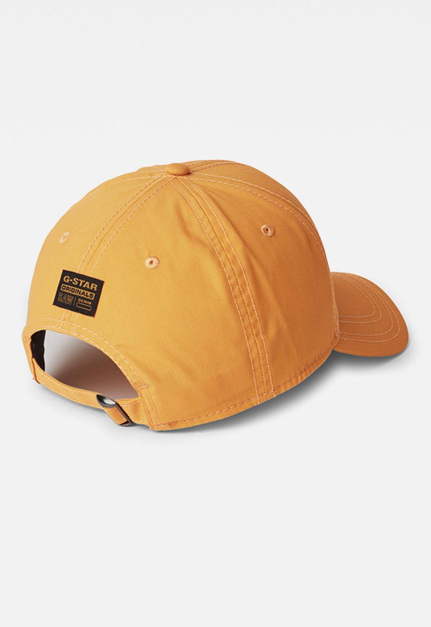 G-STAR - Originals baseball felt badge cap - dark gold