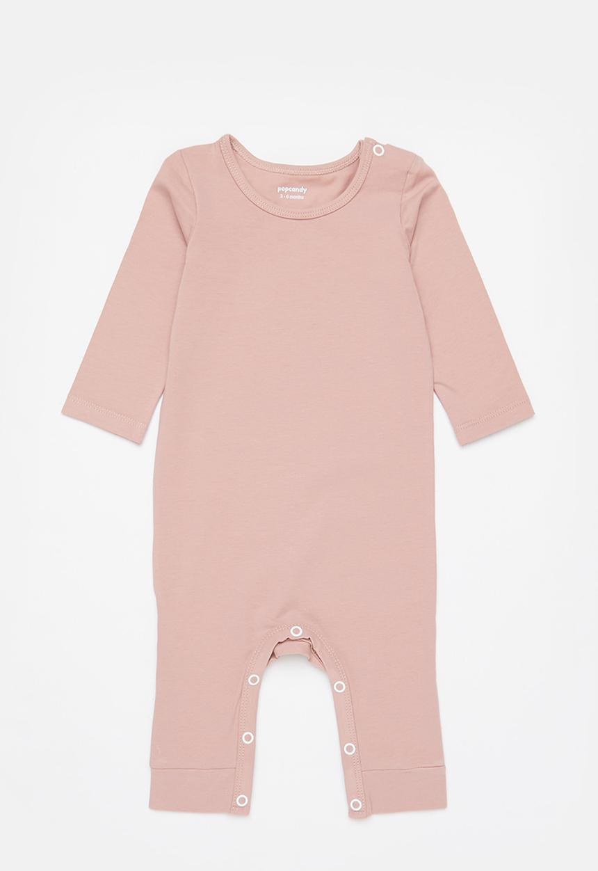Pop Candy - Girls 2 pack romper - ecru & coral