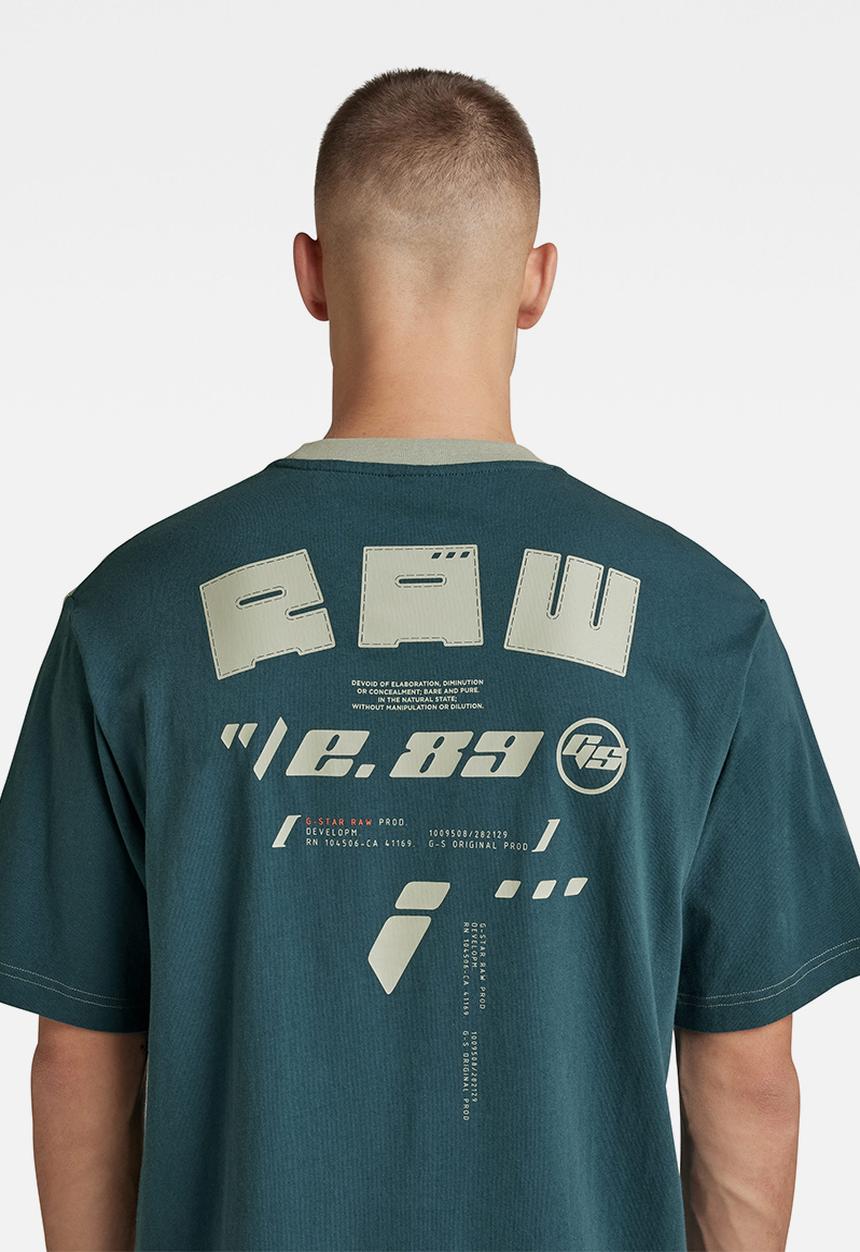 G-STAR - Sobiru gr boxy r t - iceberg green/nitro color block