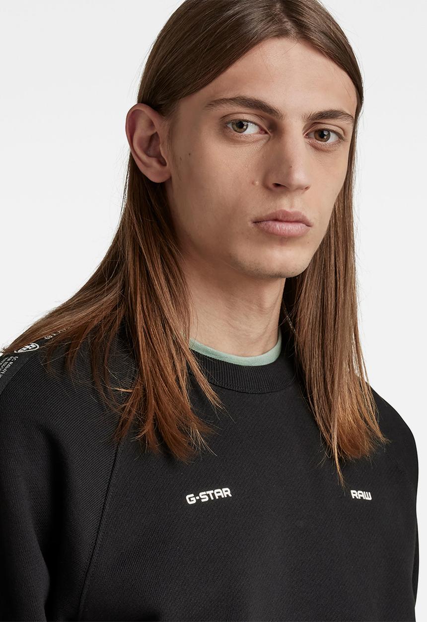 G-STAR - Tape raglan sw r - dk black