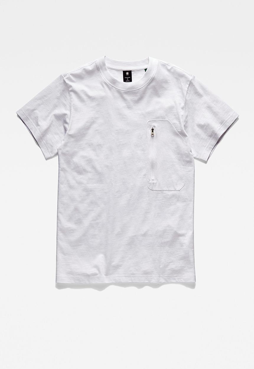 G-STAR - Zip pkt loose r t - white