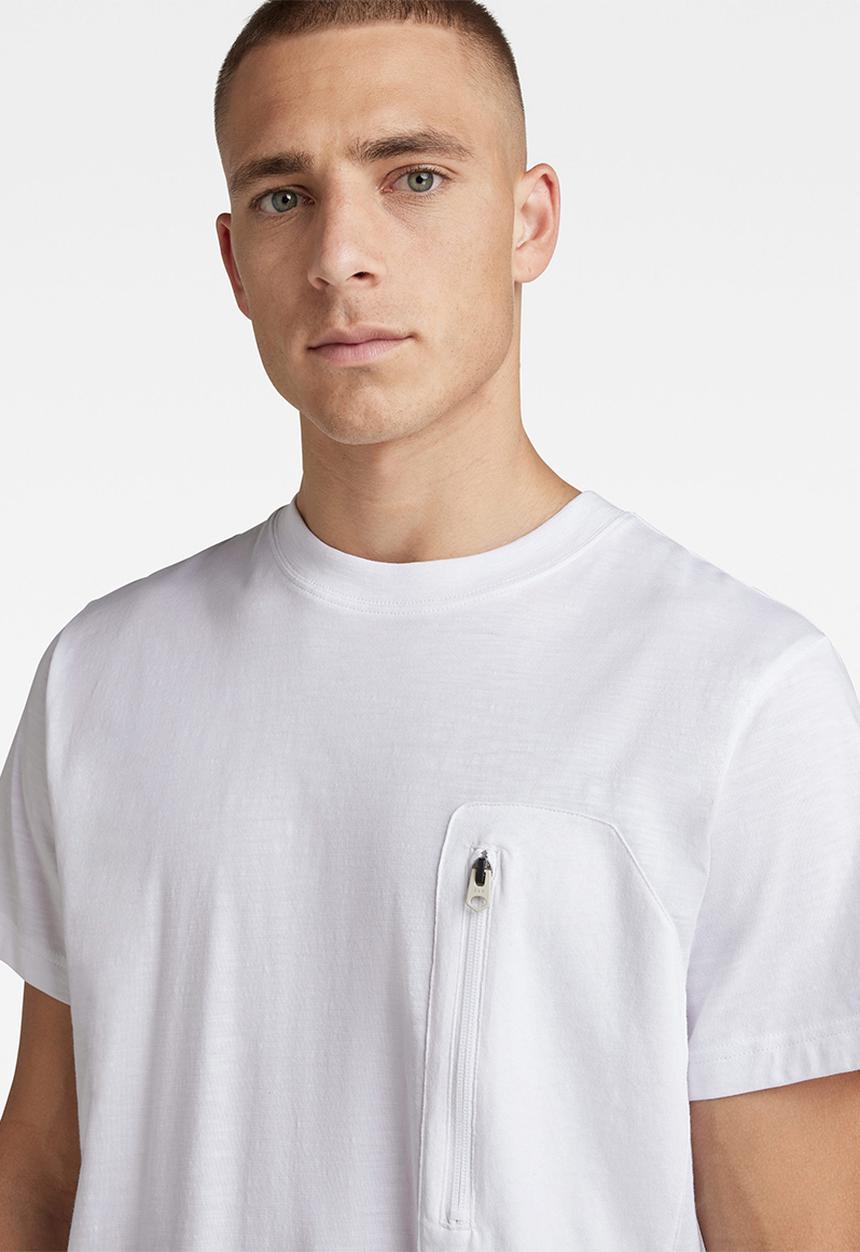 G-STAR - Zip pkt loose r t - white